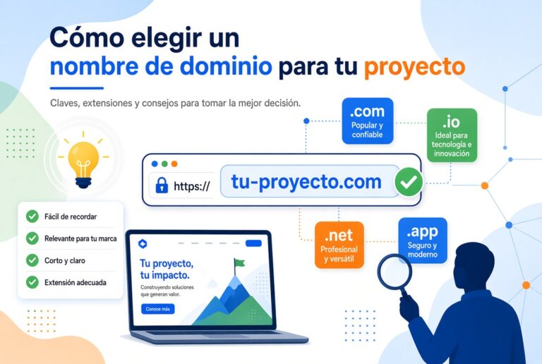 Cómo elegir un nombre de dominio para tu proyecto